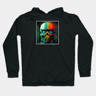 terminator coloreted skull Hoodie